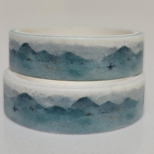 Landscape Washi tape, Scrapbooking, 2m length/10mm wide, 1 Full roll