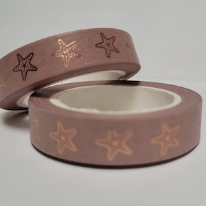 Star Washi tape, Scrapbooking, 10m length/10 mm wide, 1 Full roll