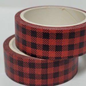 Christmas Washi tape, Scrapbooking, 5m length/15 mm wide, Full roll