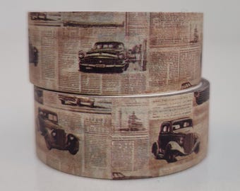 Newspaper Themed Washi tape, Scrapbooking, 2m length/15 mm wide, 1 Full roll