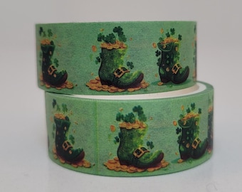 Nastro Washi di San Patrizio, per scrapbooking, lunghezza 2 m/larghezza 1,5 cm, 1 rotolo intero