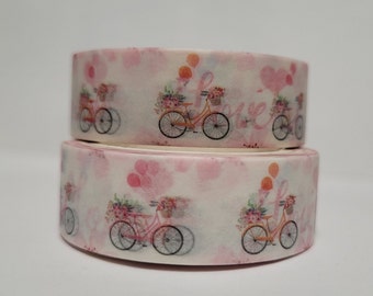 Fahrrad Washi Tape, Scrapbooking, 10m Länge/15 mm Breite, 1 Rolle