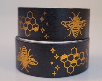 Bee Washi Tape, Scrapbooking, 3m Länge/15 mm Breite, Rolle