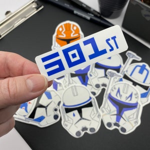 501st Helmets | TCW | sticker decal | STAR