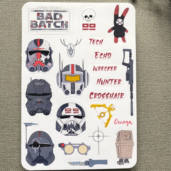 Defective Clones Helmets | TBB | sticker sheet