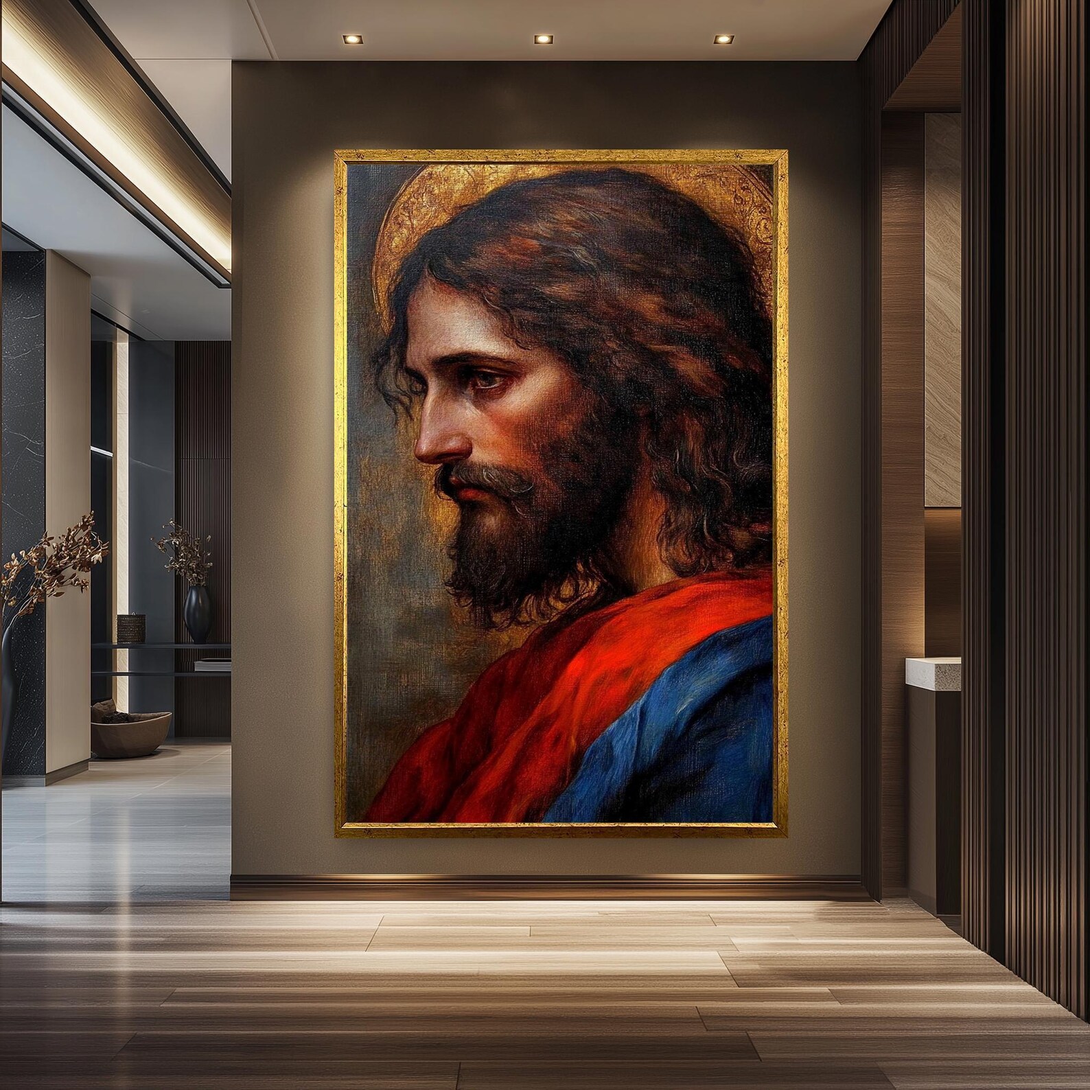 Classic Jesus Canvas Art | Traditional Christian Wall Art | Sacred ...