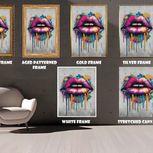 Colorful Monkey with Headphones Canvas Print, Modern Pop Art Wall Decor, Large Vibrant Animal Art, Fun Music-Themed Artwork for Living Room image 4