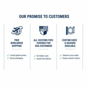 The image is a graphic representation of a company's promise to customers, highlighting their commitment to providing a wide range of services and products.