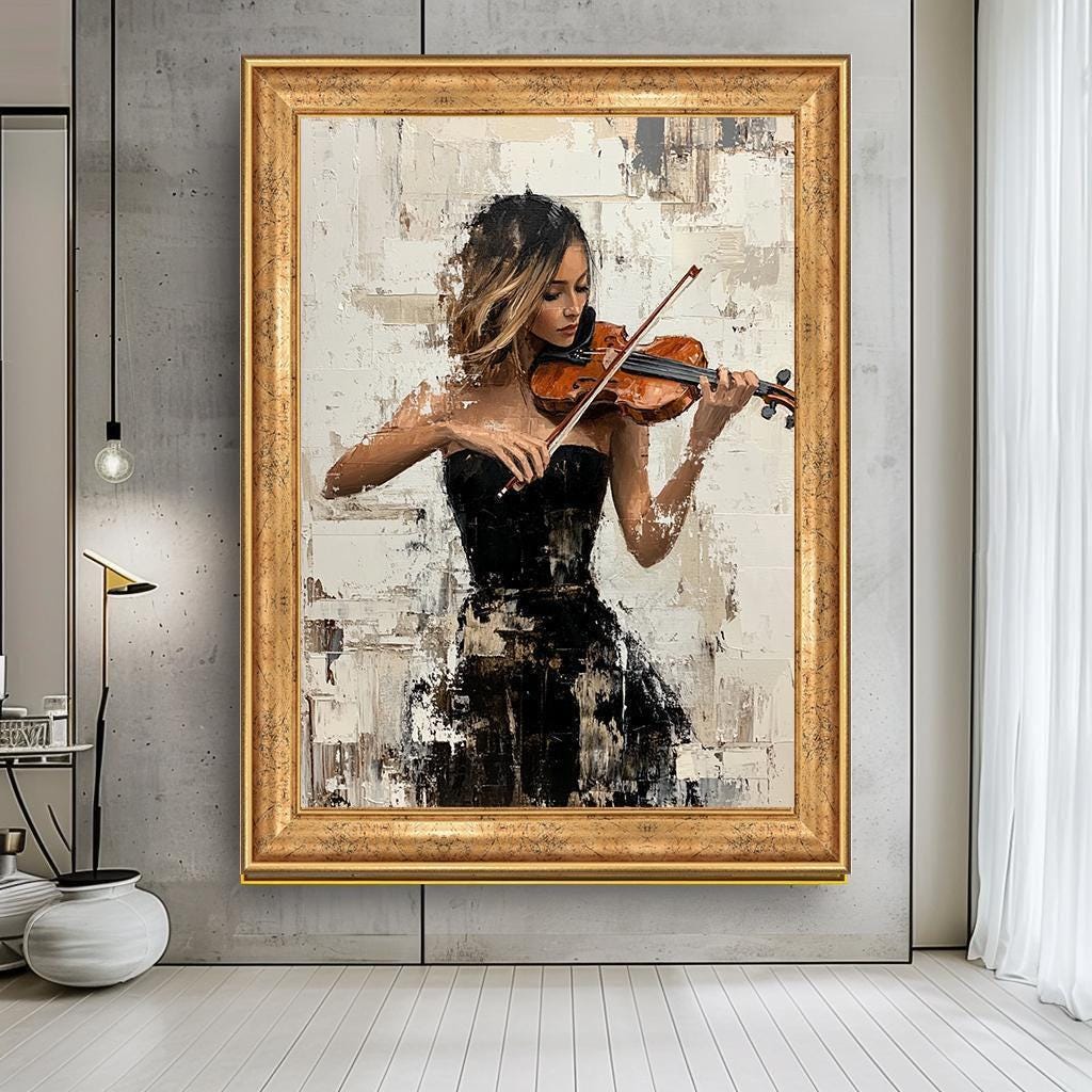 Violinist Painting - Etsy Hong Kong