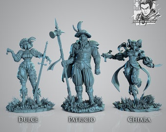 The Galisantio Lancers by Ronin Arts Workshop (35mm, and 54mm, unpainted figures for TTRPG & display)