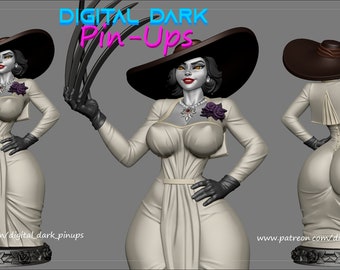 Lady Alcina Dimitrescu by Digital Dark Pin-Ups