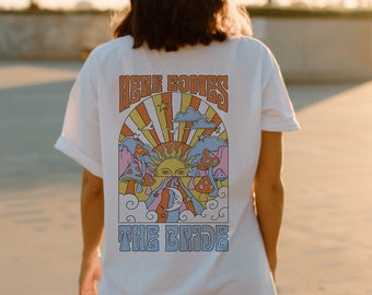CUSTOM Here Comes The Bride Shirt Bride To Be Shirt Retro Bachelorette Shirts Bach Tour Shirt Disco Bachelorette Party Dazed and Engaged Tee