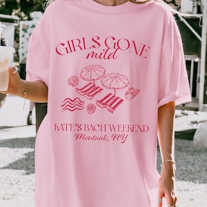 Girls Gone Mild Shirt Spa Bachelorette Shirt Pjs and Prosecco Shirts Girls Night Pjs Spa Day Bach Coastal Grandma Bachelorette Slumber Party