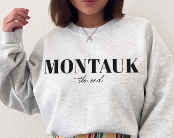 Felpa Montauk Felpa New York Felpa College Girocollo Girocollo Oversize Felpa Montauk Bachelorette Abbigliamento Autunnale Felpa da Spiaggia Felpa NYC