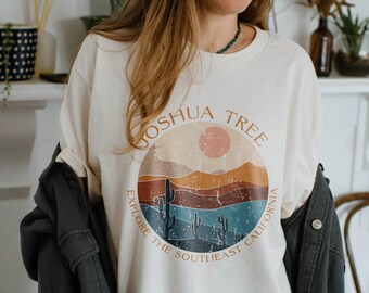 Joshua Tree National Park Shirt Joshua Tree Tshirt Desert Tee Retro National Park Shirt Girls Trip Shirts Joshua Tree Tee Desert Vibes Shirt