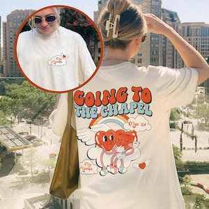 Camiseta "Ir a la capilla" Camisetas de despedida de soltera en Las Vegas Camisetas de viaje de soltero Camiseta de futura señora Camiseta de despedida de soltera con suerte en el amor Camiseta de boda en Las Vegas