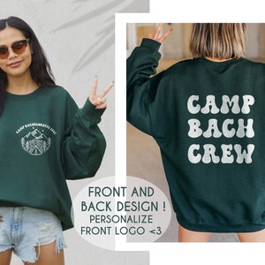 PERSONALIZED Camp Bachelorette Sweatshirt Camp Bach Crew Custom Sweatshirt Bachelorette Shirts Camping Bachelorette Tees Lake Bachelorette