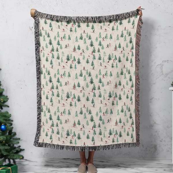 Queen Size Ultra Soft Ski Jumper Handmade Woven Blanket main image 1