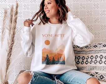 Yosemite Sweatshirt National Park Sweatshirt Mountain Sweatshirt Yosemite Shirt Yosemite Tee Oversized Crewneck Trendy Crewneck