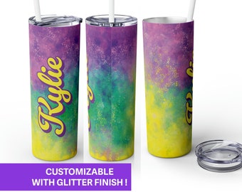 Mardi Gras Tumbler Personalized Tumbler Nola Bachelorette Tumbler Mardi Gras Props Bridesmaid Tumbler Bachelorette Party Favors Tumblers