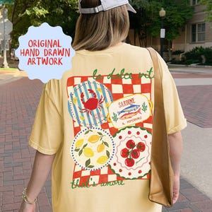 Tomato Shirt Il Mercato Shirt Lemon Shirt Tomato Girl Summer Shirt La Dolce Vita Shirt Sardine Shirt Crab Shirt Pomodoro Shirt Italian Shirt