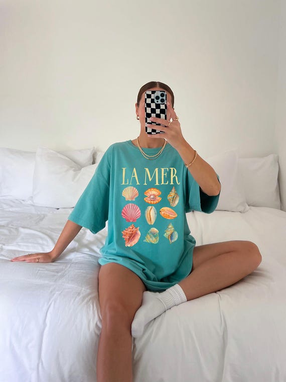 La Mer Shirt Seashells Shirt French Coastal Shirt Starfish Shirt Oceancore Shirt Meet Me at The Beach Shirt Mermaidcore Shirt Coconut Girl