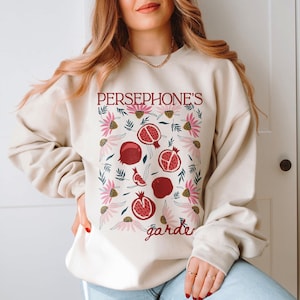 Persephone Sweatshirt Pomegranate Sweatshirt Farmers Market Sweatshirt Bookish Sweatshirt Greek Mythology Sweater Dark Academia Clothing