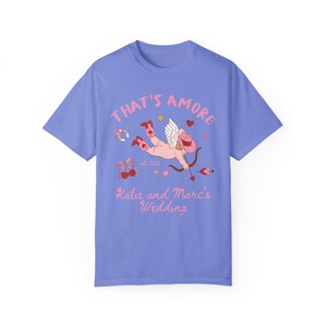 Das ist Amore Shirt Kundenspezifisches Hochzeits-Shirt Hochzeit Tshirt Toss Hochzeit Merch Frisch Mi Geschenke Italienisches Hochzeits-Thema Das ist Amore Theme Shirts Flo Blue