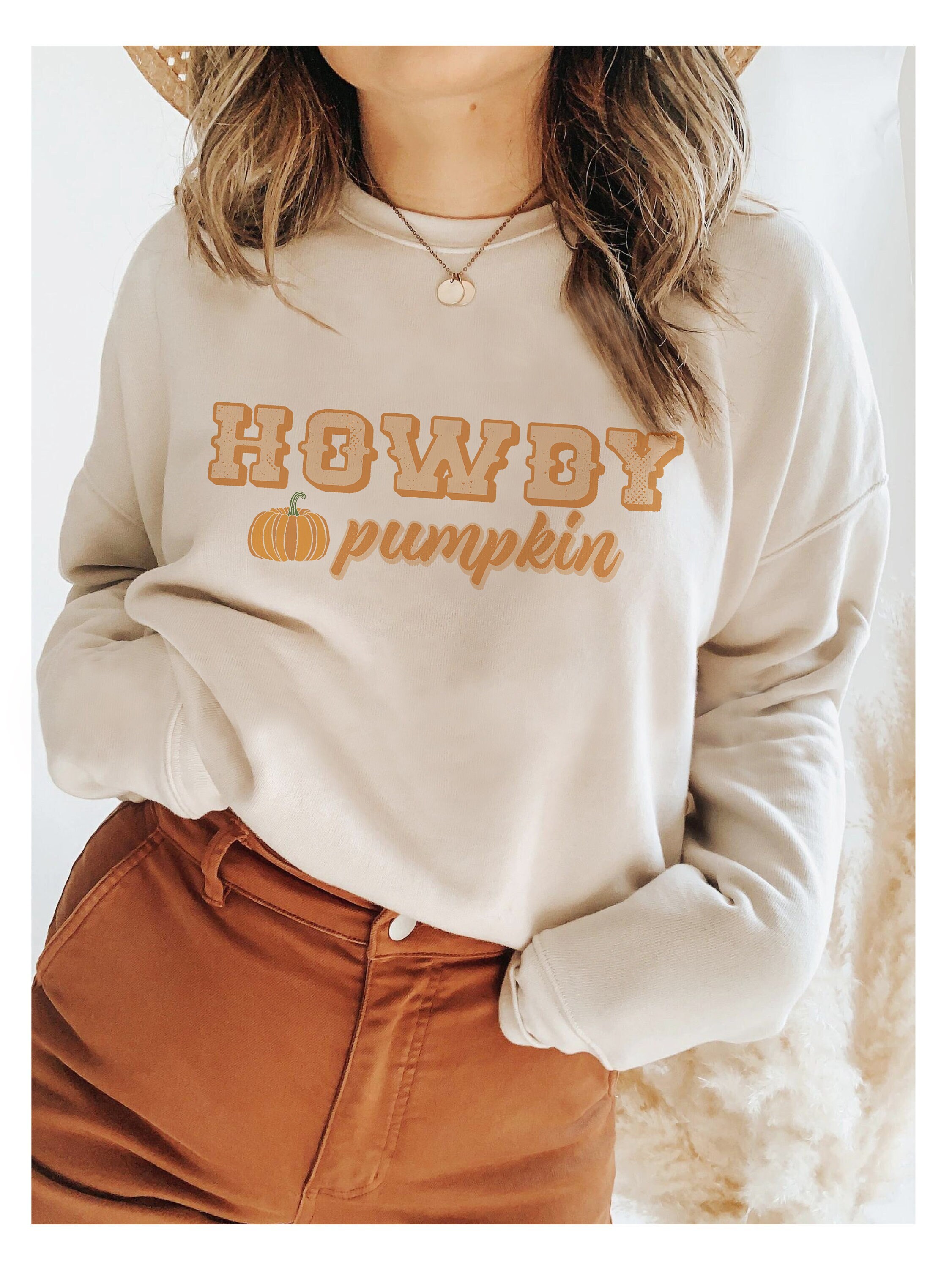 Halloween Crewneck Howdy Sweatshirt 