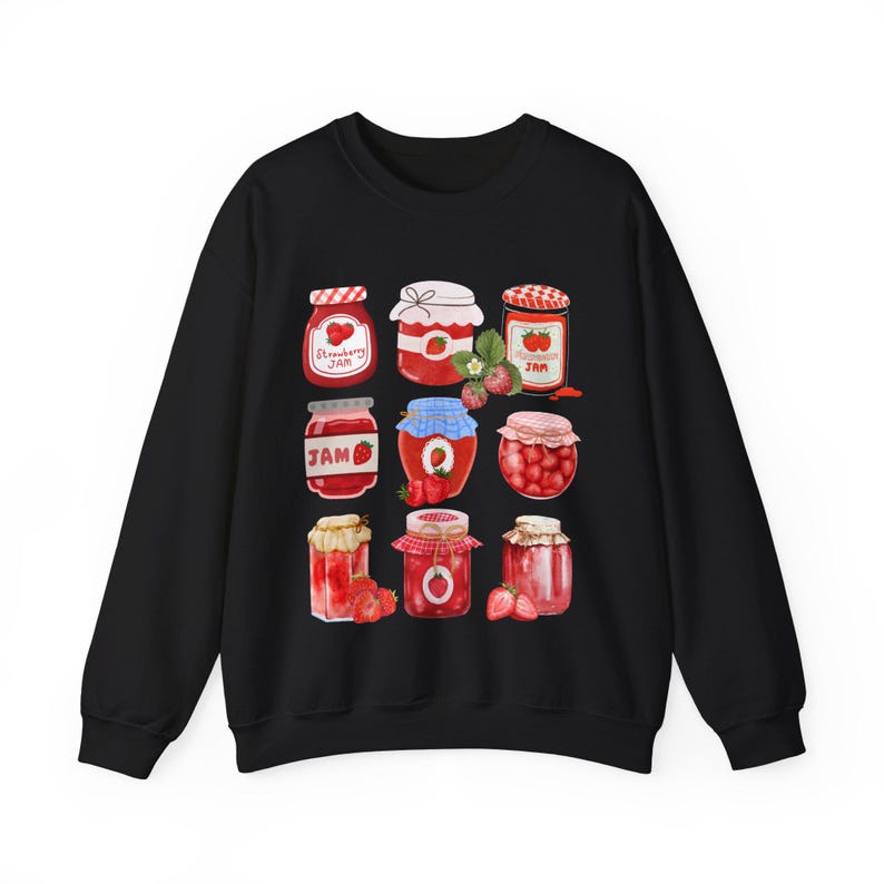Strawberry Sweater Strawberry Jam Sweatshirt Soft Life Era Sweatshirt Y2K Clothing Tomato Girl Summer Sweatshirt Cottage Core Clothing image 5