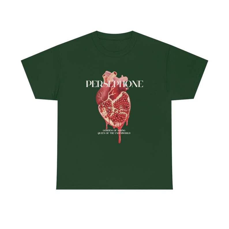 Persephone Shirt Light Academia Shirt Poet Shirt Bookish Shirt Greek Mythology Shirt Dark Academia Clothing Pomegranate Shirt Greek Myth Tee image 5