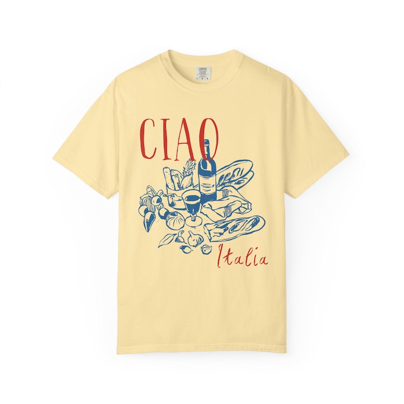 Ciao Shirt Italia Shirt Aperitivo Shirt Italian Market Shirt Tomato Girl Summer Shirt Old Money Aesthetic Ciao Bella Shirt Limoncello Shirt Banana