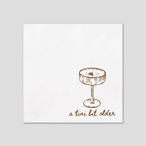 Lite äldre servetter, Dirty Thirty-servett, Espresso Martini-servetter, Cocktailservett, 30-årsdekor, 30-årspresenter i min 30-årsålder bild 3