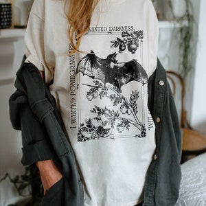 Persephone Shirt Light Academia Shirt Poet Shirt Bookish Shirt Greek Mythology Shirt Dark Academia Clothing Pomegranate Shirt Greek Myth Tee