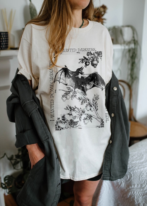 Persephone Shirt Light Academia Shirt Poet Shirt Bookish Shirt Greek Mythology Shirt Dark Academia Clothing Pomegranate Shirt Greek Myth Tee