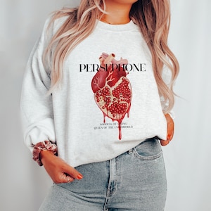Persephone Sweatshirt Aesthetic Sweatshirt Mythology Bookish Sweatshirt Persephone Hoodie Greek Mythology Sweatshirt Dark Academia Clothing