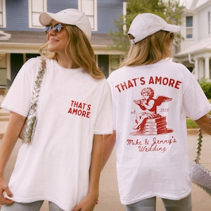 That's Amore Shirt Custom Wedding Shirt Wedding Tshirt Toss Wedding Merch Newly Wed Gifts I Got Sauced Shirt Funny Wedding Shirt Pizza Shirt