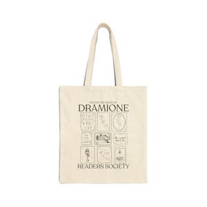 Dramione Tote Bag Dark Academia Tote Bag Book Club Tote Manacled Tote Bag Manacled Merch Morally Grey Tote Bag Dramione Merch Bookish Tote image 4