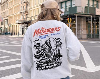 Die Marauders Sweatshirt All die jungen Dudes Sweatshirt Marauders Merch Bookish Merch ATYD Shirt Moony Shirt Wolf Sweatshirt Fandom Rundhalsausschnitt
