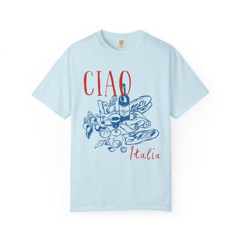 Ciao Shirt Italia Shirt Aperitivo Shirt Italian Market Shirt Tomato Girl Summer Shirt Old Money Aesthetic Ciao Bella Shirt Limoncello Shirt Chambray