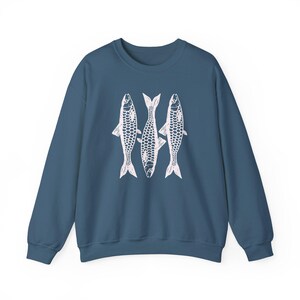 Sardines Sweatshirt Fish Sweatshirt Y2K Clothing Y2K Sweatshirt Fisherman Aesthetic Sardines Sweater Unique Fishing Gifts For Fishermen image 7