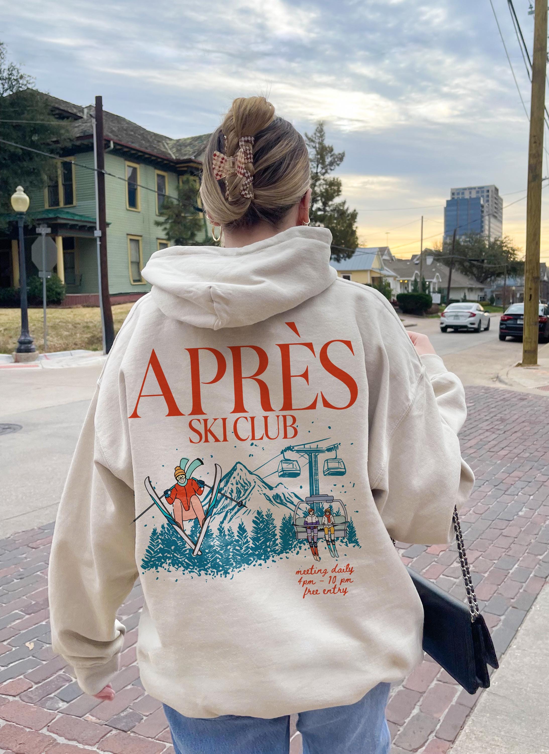 Apres Ski Hoodie Apres Ski Sweatshirt Apres Ski Club Ski Bachelorette ...