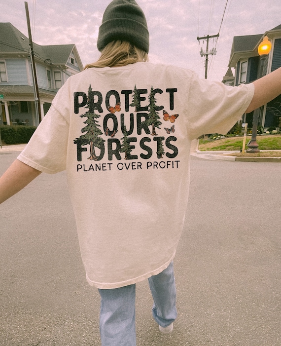 Protect Our Forests Shirt Planet Over Profit Shirt Earth Day Shirt Granola Girl Shirt National Park Shirt Pine Tree Shirt Butterfly Shirt