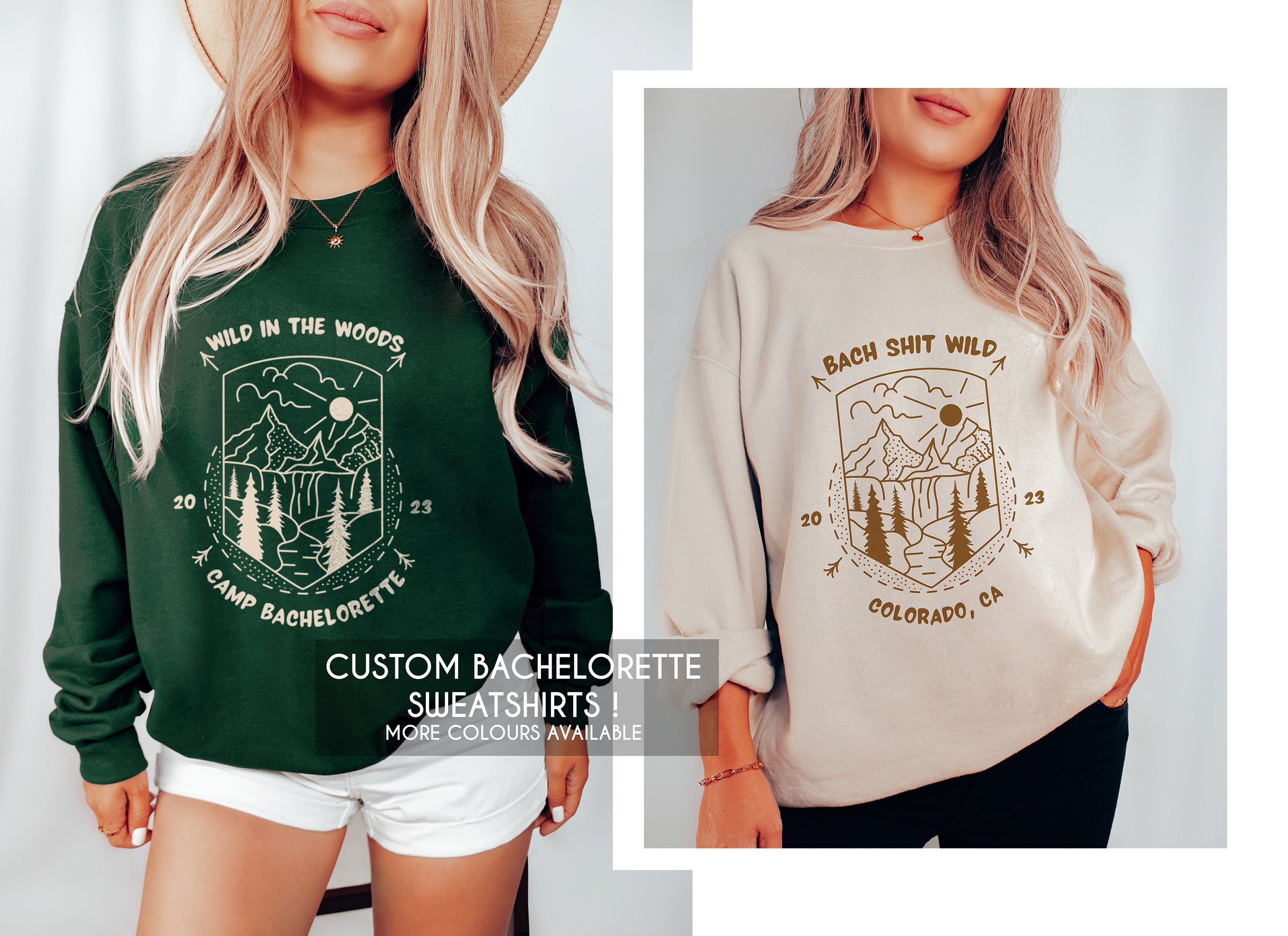PERSONALIZED Camp Bachelorette Sweatshirt Camp Bach Crew - Etsy