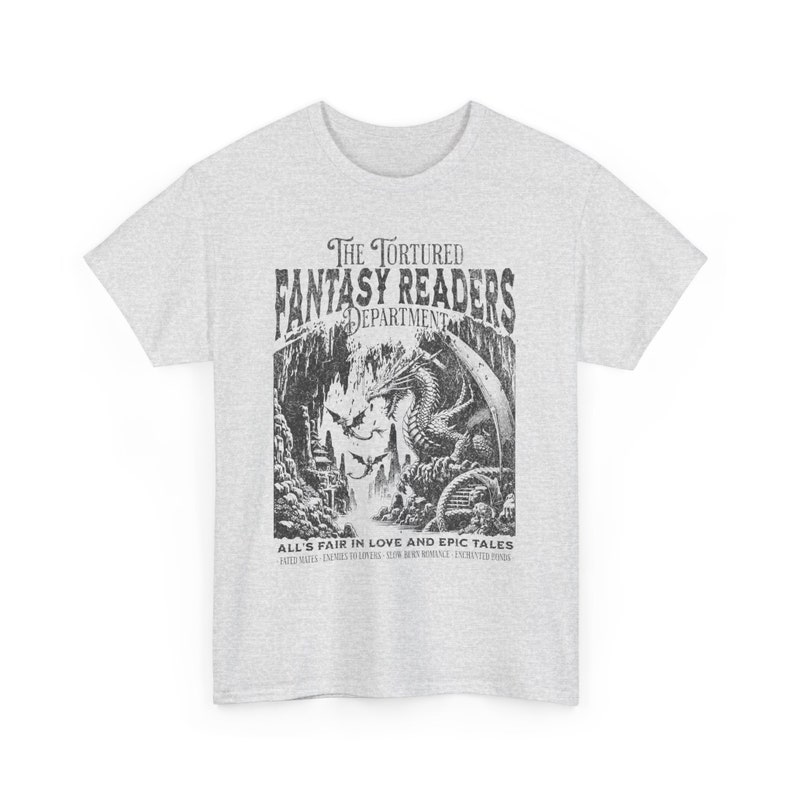 The Tortured Readers Department Shirt Fantasy Reader Shirt Booktok Merch Alls Fair in Love Shirt Book Lover Gift Dragon Bookish Shirt image 4