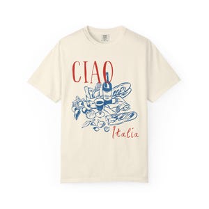 Ciao Shirt Italia Shirt Aperitivo Shirt Italian Market Shirt Tomato Girl Summer Shirt Old Money Aesthetic Ciao Bella Shirt Limoncello Shirt Ivory