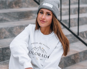 Felpa Aspen Felpa Colorado Felpa Mountain Maglione Mountain Vestiti Estetici Felpa VSCO Felpa Y2K Maglietta Aspen