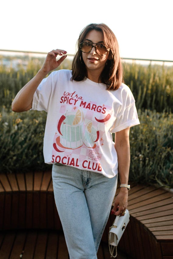 Spicy Margs Shirt Spicy Shirt Margarita Shirt Margarita Social Club Shirt Old Money Aesthetic Shirt Margs And Matrimony Shirt Tequila Shirt