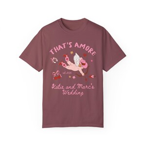 Das ist Amore Shirt Kundenspezifisches Hochzeits-Shirt Hochzeit Tshirt Toss Hochzeit Merch Frisch Mi Geschenke Italienisches Hochzeits-Thema Das ist Amore Theme Shirts Brick