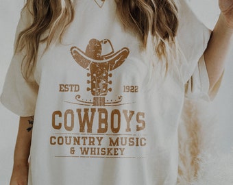 Country-Musik-Shirt-Whisky-Hemd Western-Grafik-T-Stück Niedliche westliche Hemden Land-Hemden Nashville-Hemd Boho-Western-Hemd West-Kleidung